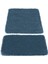 Segura Peluş Turkuaz Kaydırmaz Taban 2li Banyo Paspası 60 x 100 - 50 x 60 2