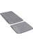 Segura Peluş Gri Kaydırmaz Taban 2li Banyo Paspası 60 x 100 - 50 x 60 4