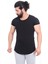 The One Beyaz Pis Yaka Oval Kesim Slim Fit %100 Pamuklu Kısa Kol Basic T-Shirt 1