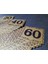 Kapı Numarası 5.5x6.5 cm Metalik Altın Sarı Üzeri Siyah Baskı Kendinden Yapışkanlı No:1 Den 60’a 2