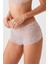 3'lü Ekonomik Paket Pudra - Lacivert - Haki 2132 Dantelli Short Külot 2