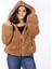 Ayıcık Dünyası Kadın Fermuarlı Peluş Mont (%100 Yerli) 1