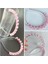 Pembe Şeker Kristal Kesme Sıra Taşlı Metal Taç 1
