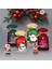 Yeni Yıl Yılbaşı Temalı 1ADET Kırmızı Noel Baba Geyik Ambalaj Paket Poşet Hediye Kutusu Kurabiye 4