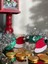 Yeni Yıl Yılbaşı Lüks Süslü Hediyelik Şeker Sunum Kutusu Dekorasyon Noel Baba Şapkası Tek Adet 3