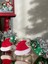 Yeni Yıl Yılbaşı Lüks Süslü Hediyelik Şeker Sunum Kutusu Dekorasyon Noel Baba Şapkası Tek Adet 4
