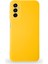 Samsung Galaxy M13 Kapak Içi Kadife Kamera Korumalı Lansman Silikon Kılıf - Sarı 1