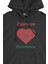 Kazablanka Fas Bayraklı Kalpli Siyah Sweatshirt Hoodie 2