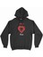 Tiran Arnavutluk Bayraklı Kalpli Siyah Sweatshirt Hoodie 1
