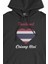 Chiang Mai Tayland Bayraklı Kalpli Siyah Sweatshirt Hoodie 2