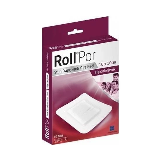 Roll Por 10x10 Steril Yapışkanlı Yara Pedi[ 50 Adet  ]