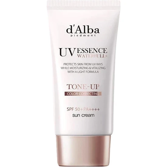 Dalba Waterfull Essence Tone Up Sun Cream SPF50+ Pa++++ Aydınlatıcı ve Ton Eşitleyici Güneş Kremi