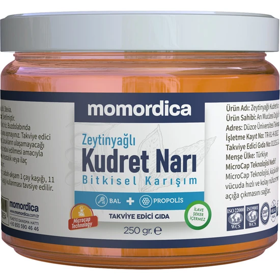 Arı Mucizesi Momordica Zeytinyağlı Kudret Narı (Bal ve Propolis Takviyeli)