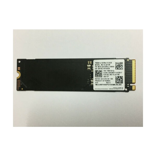Samsung PM991A Pcıe Nvme SSD 512GB MZ-VLQ512HBLU-00BH1 M.2 2280