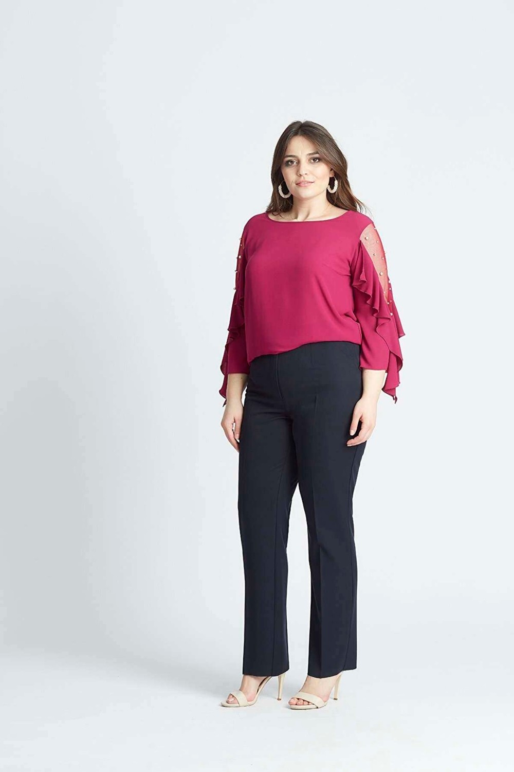 Moda Berray 2555 Gizli Cep Modeline Sahip Büyük Beden Pantolon Lacivert