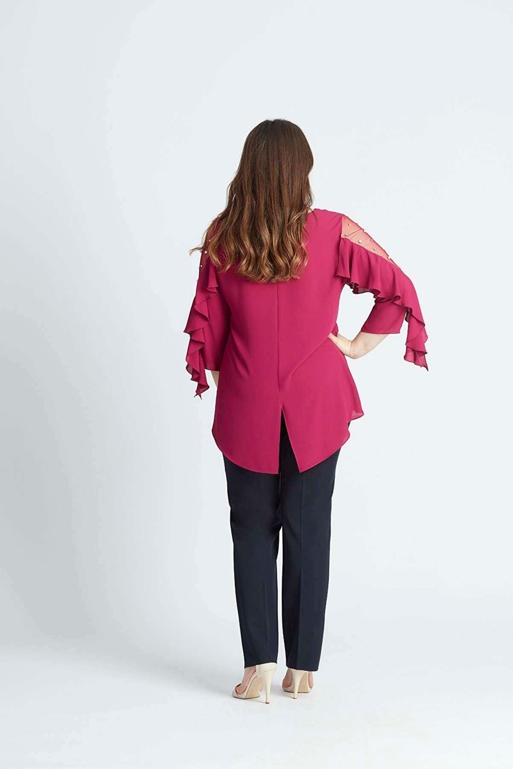 Moda Berray 2555 Gizli Cep Modeline Sahip Büyük Beden Pantolon Lacivert görsel 2