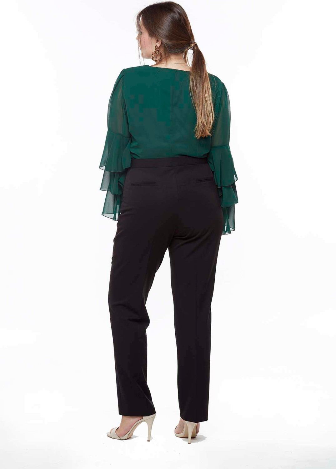 Moda Berray 2555 Gizli Cep Modeline Sahip Büyük Beden Pantolon Siyah