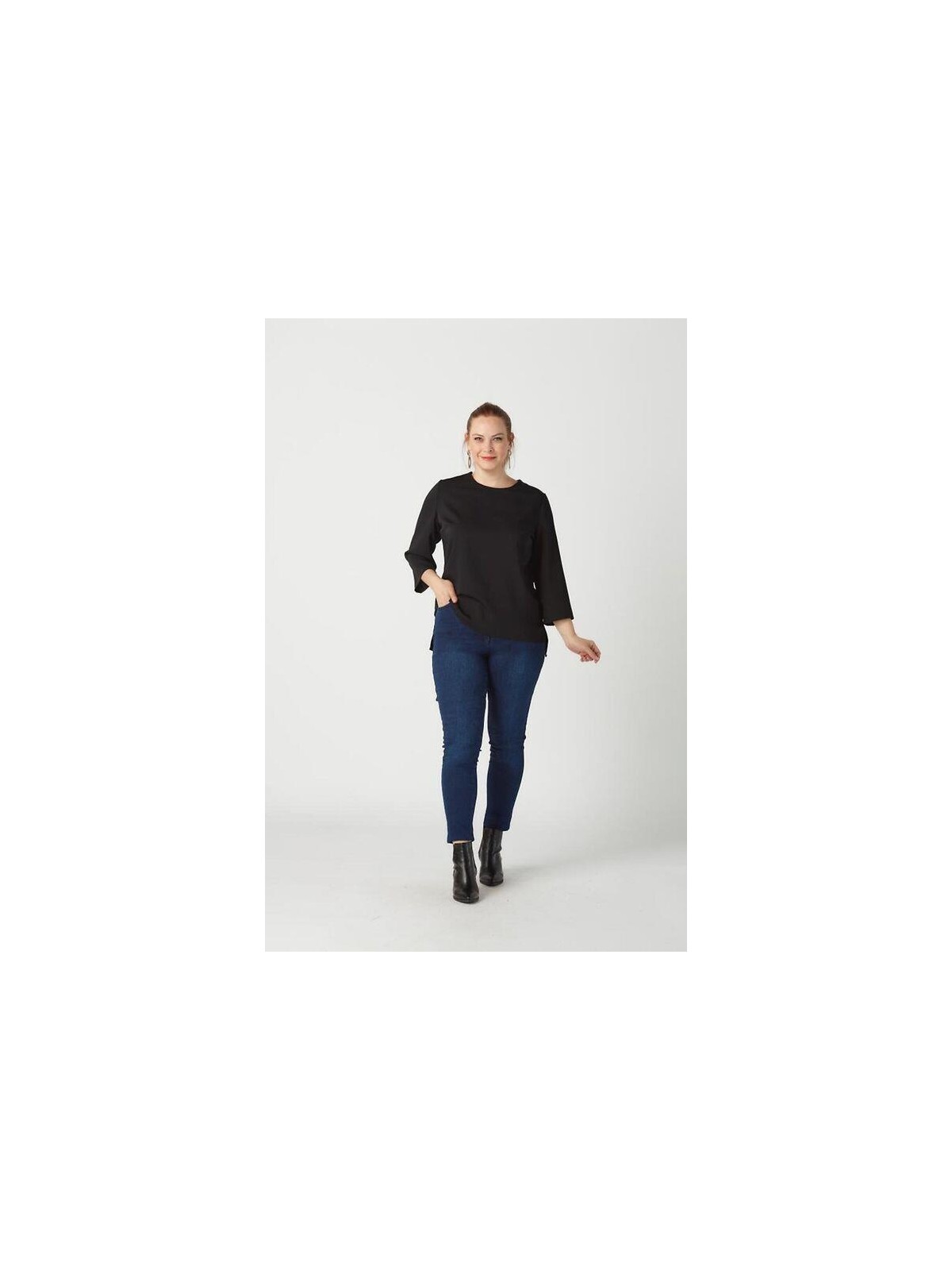 Moda Berray P001M Düz Renk Tam Kalıp Dar Paça Kot Pantolon Mavi