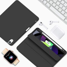 MobaxAksesuar Apple iPad Air 11inç 2024 Air 4/5/6.Nesil 10.9" Kılıf Pen Charge Kalem Bölmeli (10.Nesil Değildir)