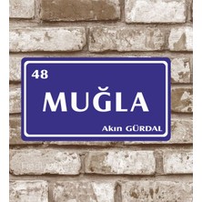 Hediyelikevi Metal Plaka Muğla 48 Retro Poster (29X15)