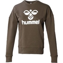 HUMMEL Kahverengi Kadın Sweatshirt Düz Desenli Rahat Kesim Sezonluk Ürün