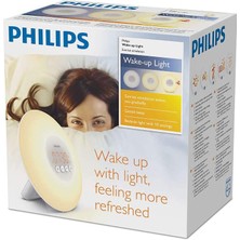 Philips - Uyandırma Işığı HF3500/01, LED Çalar Saat, Fm Radyo, Gün Doğumu ve Gün Batımı Simülasyonu, 1 Doğal Ses, 200 Alarm, 200 Lux, Beyaz