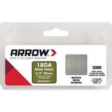 Arrow BN1812 20MM 2000 Adet Profesyonel Kesik Başlı Çivi