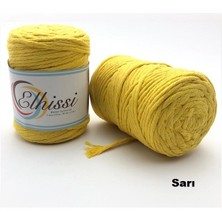 Elhissi Makrome Büklüm Tarama Ipi (3 MM-250 Gr) Sarı