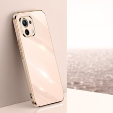 MTK Moveteck Xiaomi Poco X4 Pro 5g Uyumlu Kılıf Kamera Korumalı Parlak Gold Kenarlı Yumuşak Silikon Kapak