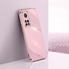 MTK Moveteck Xiaomi Mi 10T Pro Uyumlu Kılıf Kamera Korumalı Parlak Gold Kenarlı Yumuşak Silikon Kapak