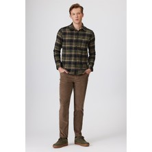 Lee Cooper Ricky Yüksek Bel Düz Kesim Düz Paça Bej Erkek Pantolon