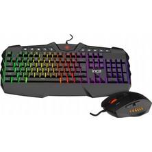 Inca Ruthless IKG-310 Rainbow Effect Oyuncu Gaming Klavye + Mouse Seti