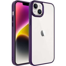 Kilifone - iPhone 14 - Kılıf Renkli Koruyucu Sert Krom Kapak