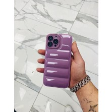 HappyCase iPhone 12 Pro Puffer Hologram Kılıf Parlak Kılıf Yastık Kılıf Kamera Korumalı Kılıf