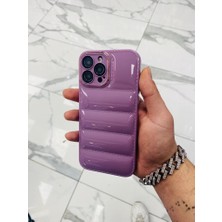 HappyCase iPhone 12 Pro Puffer Hologram Kılıf Parlak Kılıf Yastık Kılıf Kamera Korumalı Kılıf