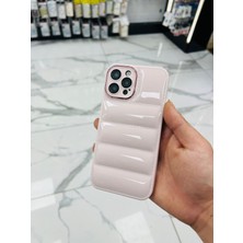 HappyCase iPhone 12 Pro Puffer Hologram Kılıf Parlak Kılıf Yastık Kılıf Kamera Korumalı Kılıf