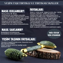 Safnaturel 1. Sınıf Yeşim Doğal Taşı Tırtıklı Roller ve Kalpli Gua Sha Masaj Takımı