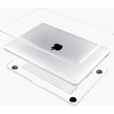 TEKNETSTORE Apple Macbook Air M2 13.6 Inç 2022 M2 Çip A2681 Uyumlu Şeffaf Kılıf Koruyucu Sert Kapak Parlak