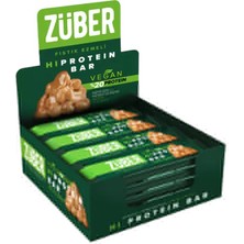 Züber Fıstık Ezmeli Vegan Protein Bar 12 x 45 gr