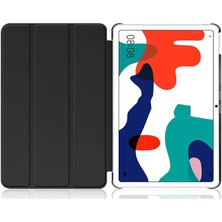 Case 4U Huawei MatePad 10.4 Kılıf Smart Cover Katlanabilir Standlı Tablet Akıllı Kapak Mor