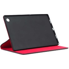 Case 4U Lenovo Tab M8 360 Derece Fest Dönebilen Standlı Deri Görünümlü Tablet Kılıfı Altın