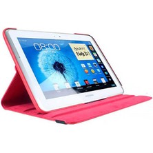 Case 4U Samsung Galaxy Note 10.1 N8000 Uyumlu Uyku Modlu 360 Derece Dönebilen Standlı Tablet Kılıfı Mavi