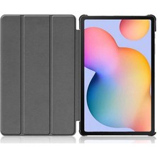 Case 4U Samsung Galaxy Tab S7 Plus T970 Uyumlu Kılıf Smart Cover Katlanabilir Standlı Tablet Akıllı Kapak Kırmızı