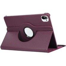 Case 4U Xiaomi Mi Pad 5 Uyku Modlu 360 Derece Dönebilen Standlı Tablet Kılıfı Koyu Pembe