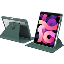 Case 4U Apple iPad 10.2 (8.Nesil) Kalem Bölmeli Nayn 360 Derece Dönebilen Standlı Kılıf Açık Mavi