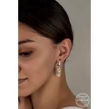 Swarovski Crystal Kadın Janjan Salkım Gümüş Küpe