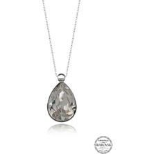 Swarovski Crystal Kadın Damla Gümüş Kolye