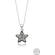 Swarovski Crystal Kadın Yıldız Gümüş Kolye