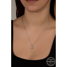 Swarovski Crystal Kadın Yıldız Gümüş Kolye