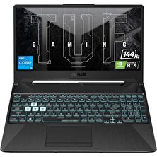 Asus Tuf F15 Gaming FX506HC-HN409 Intel Core i5 11400H 16 GB 512 GB SSD 4 GB RTX3050 144Hz Freedos 15.6" Taşınabilir Bilgisayar HN40919 ZETTAÇANTA